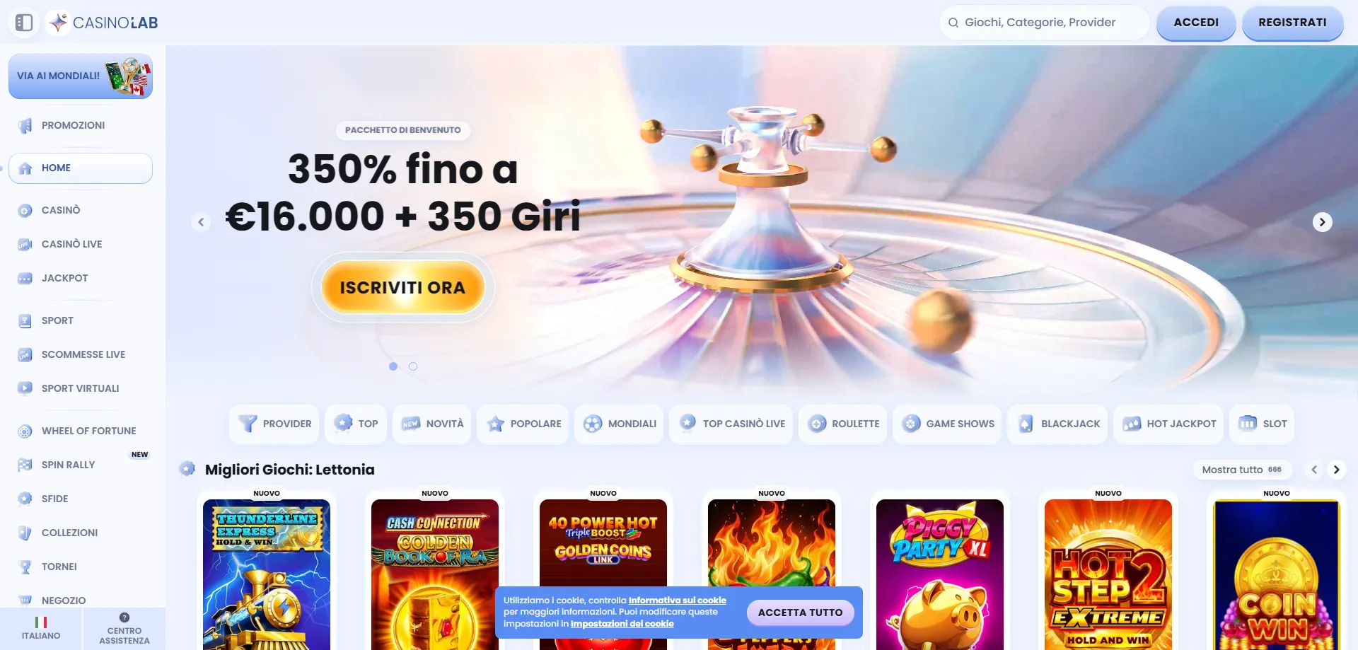 Programma fedeltà VIP di Casinolab Casino — livelli e vantaggi